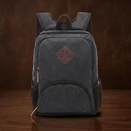 Рюкзак текстильний 20074 Vintage чорний - мініатюра 1