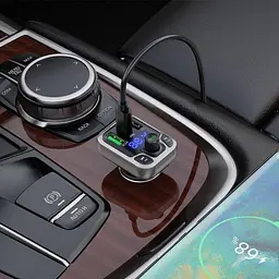 Автомобільний FM модулятор Borofone BC38 bluetooth PD20W+QC3.0 - мініатюра 6
