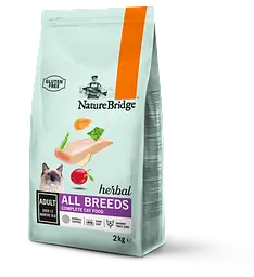 Сухий корм для дорослих котів Nature Bridge Herbal супер - преміум 2кг