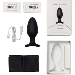 Анальна смарт-вібропробка Lovense Hush 2 розмір L - мініатюра 3