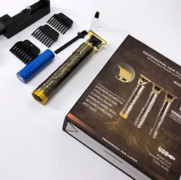 Професійна машинка для стриження BZ-T99/WS-T88 120 хв роботи 4 насадки компактні розміри - мініатюра 9