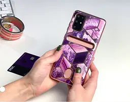 Протиударний чохол із відділенням для карт i-Blason Cosmo для Samsung Galaxy S20 Plus Purple - мініатюра 3