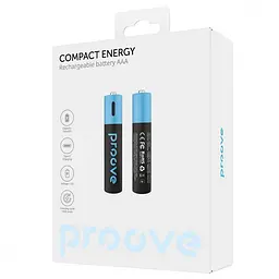 Акумуляторні батарейки Proove Compact Energy AAA 2 pcs black - мініатюра 2