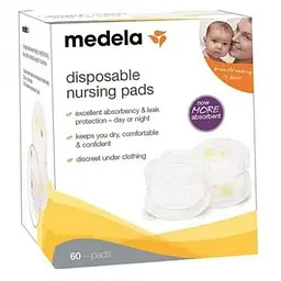Уцінка. Одноразові прокладки в бюстгальтер Medela 60 шт. (008.0323) 