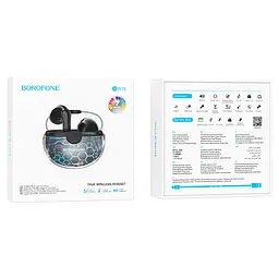 Bluetooth Стерео Гарнітура Borofone BW15 Чорний - мініатюра 6