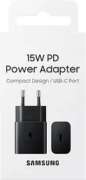 Мережевий зарядний пристрій Samsung 15W PD Power Adapter black (EP-T1510NBEGEU) - мініатюра 4