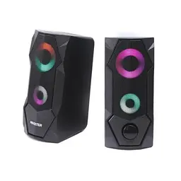 Колонки 2.0 Maxxter CSP-U002RGB чорний, 2 x 3 Вт, пластиковий корпус, живлення від USB, RGB підсвічування, керування спереду