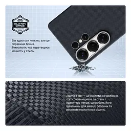 Чехол ArmorStandart BlackIcon Aramid Plain MagCase для Samsung S25 Ultra Black (ARM90163) - мініатюра 4