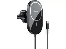 Автомобільний тримач для смартфона Hoco CA90 Magnetic Black (6931474744388)