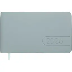 Щотижневик датований Buromax Light Morandi 2026 153 x 87 мм штучна шкіра світло-синій (BM.2910-30)