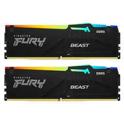 Оперативна пам'ять Kingston Fury 64GB (2x32GB) DDR5 5600MHz Beast RGB Black (KF556C36BBEAK2-64)