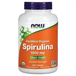 Сертифікована Органічна Спіруліна Spirulina 1000 мг - 240 таблеток