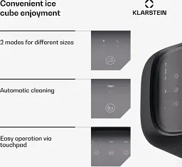 Льодогенератор Klarstein SparkIce Black (10046204) - мініатюра 4