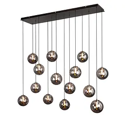 Каскад люстра LED світильник Levistella 999150F-14 BK+SM модерн 28W на 14 плафонів - мініатюра 3