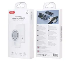 Портативна батарея XO PR264 10000 mAh with MagSafe and Holder + PD20W White - мініатюра 2