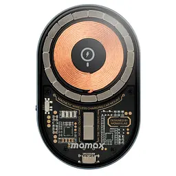 Магнітний автотримач з бездротовою зарядкою Momax Q.Mag Mount 3 15W Magnetic Wireless Charging Car Mount (CM20E)