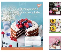 
Зошити учнівські 18 аркушів лінія. YES Desserts, 25 шт. в упаковці