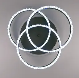 LED люстра на 3 кільця в корпусі coffee з золотистою смужкою Line.F A 55063/3C RGB CF+GD - мініатюра 5