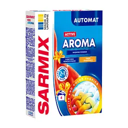 Пральний порошок Sarmix Active Aroma для всіх типів прання 300 г (4820268104199)
