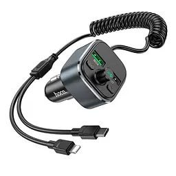 Адаптер автомобильный HOCO Energy car BT FM transmitter E74 - мініатюра 8