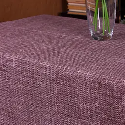 Скатертина MirSon №208 Chocolate binding 300х130 см рогожка світло-коричнева - мініатюра 3