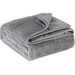 Одеяло отягощенное Love You антистресс велюровое 102×152 см 4 кг серое (ly4715)