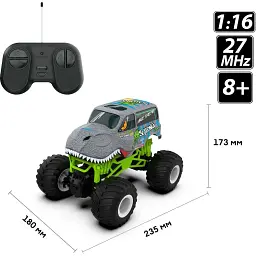 Машинка на радіокеруванні Sulong Toys Bigfoot Dinosaur 1:16 [SL-360RHGR] [114149] - мініатюра 6