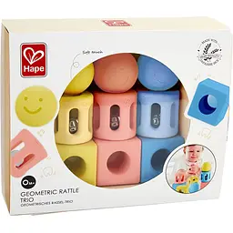 Набір брязкалець Hape Геометричні фігури 9 шт. (E0456) - мініатюра 5