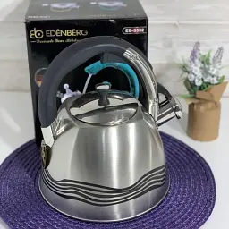 Чайник зі свистком з нержавіючої сталі 3.0 л Edenberg EB-3542 - мініатюра 2