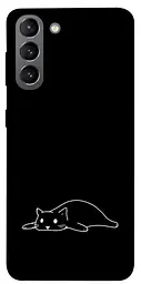 TPU чехол Demsky Lazy cat для Samsung Galaxy S21