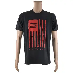 Футболка Savage Short sleeve T-Shirt/Savage Flag L к:чорний
