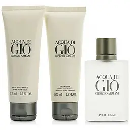 Набір Giorgio Armani Acqua di Gio 50 мл туалетна вода 75 мл гель для душу 75 мл бользам після бриття