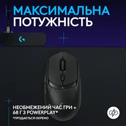 Мишка Logitech G309 Lightspeed Wireless/Bluetooth Black (910-007199) - мініатюра 7