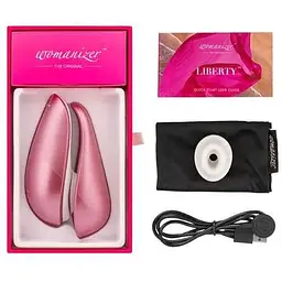 Вакуумний кліторальний стимулятор Womanizer Liberty Pink - мініатюра 4