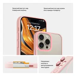 Чехол для Apple iPhone 15 Pro Max, Uniq MagCase, розовый, противоударный, панель-накладка с MagSafe, ударопрочный TPU+PC, с магнитом MagSafe, поддержка полноценной беспроводной зарядки, ArmorStandart (ARM75288) - мініатюра 3