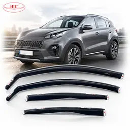 Дефлектори вікон вітровики HIC для Kia Sportage 2015-2021 Вставні (K44-IN)