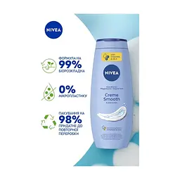 Гель для душу Nivea Crème Smooth & Shea Butter 500 мл (9005800243788) - мініатюра 6