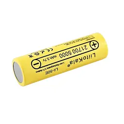 Акумулятор 21700 LiitoKala Lii-50E 5000 mAh літій-іонна акумуляторна батарея Li-Ion 25А, 3.7V Плоский плюс (19313) - мініатюра 2