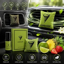 Ароматизатор автомобільний Hurricane Light Green Standart Limited (В комплекті Спрей 10 мл) - мініатюра 3