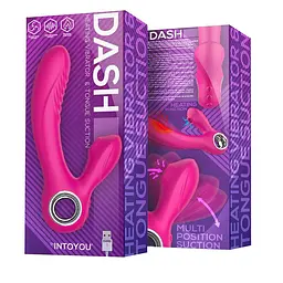 Вібратор Intoyou Dash 2.0 Softer Tip, 18,6 см (рожевий) - мініатюра 11