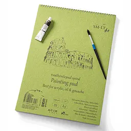 Альбом для акрилу та олії на спіралі SM-LT Art AUTHENTIC (DRAWING) А3 290г/м2 20л білий папір - мініатюра 2