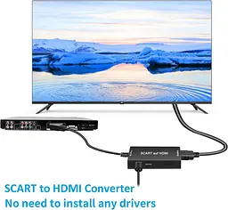 Конвертер SCART → HDMI 1080P з кабелем для телевізора та приставок - мініатюра 7