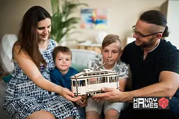 Дерев'яний конструктор Трамвай Sanok SW1 | Woodzle | 151 деталь - мініатюра 5