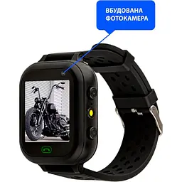 Дитячий смарт-годинник AmiGo GO009 Camera + LED Black [90206] - мініатюра 2