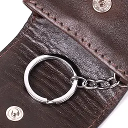 Оригінальна ключниця у вигляді футляра з натуральної шкіри GRANDE PELLE 6,5х13х1 см acs0032264 - мініатюра 8