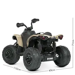 Дитячий електромобіль Квадроцикл Bambi M 5001EBLR-13 Бежевий - мініатюра 6