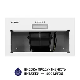 Витяжка повновбудована MINOLA HBI 5614 WH 1000 LED - мініатюра 5