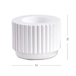 Свічник круглий МВМ My Home SK-37 74х55 мм (SK-37 WHITE) - мініатюра 2