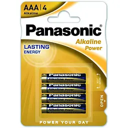 Батарейка Panasonic AAA LR03 Alkaline Power * 4 (LR03REB/4BPR)