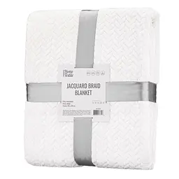 Плед Ardesto Jacquard Braid 200х220 см 100% поліестер айворі pbe0050502 - мініатюра 2